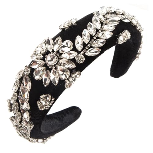 Niiyyjj Damen-Haarreif FG135, goldfarben, silberfarben, Perlen, Strass, süße Kopfbedeckung, Haar-Accessoire, silberfarben Niiyyjj Damen-Haarreif FG135, goldfarben, silberfarben, Perlen, Strass, süße Kopfbedeckung, Haar-Accessoire, silberfarben von Niiyyjj