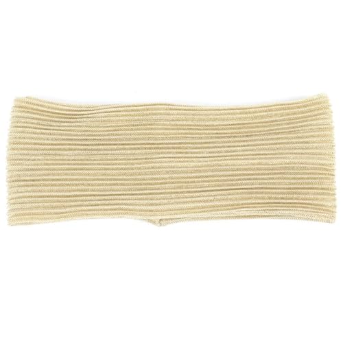 Niiyyjj Damen-Stirnband, bronzefarben, gefaltet, Sommer, elastisch, Spa, Stirnbänder, Mädchen, Netz-Haarband, Beige-Gold, 1 von Niiyyjj