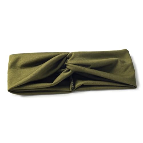 Niiyyjj Damen Turban-Stirnbänder mit Leopardenmuster, gedreht, elastisch, modisches Stirnband, Yoga, Headwrap Army GN von Niiyyjj