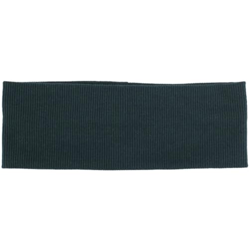 Niiyyjj Damen einfarbiges Baumwoll-Stirnband, breiter Turban, gestricktes Haarband für Mädchen, Make-up, elastische Haarbänder, dunkel GN von Niiyyjj