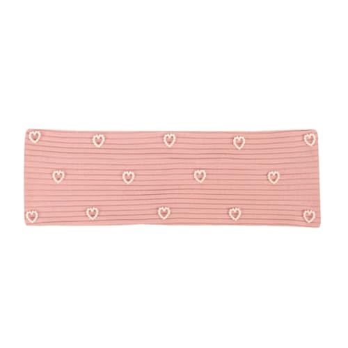 Niiyyjj Elastisches Haarband für Damen, mit Perlen, Herz, weiche Schleife, Stern, gestreift, Yoga, Laufen, lockeres Haarband, Rosa, 5 von Niiyyjj