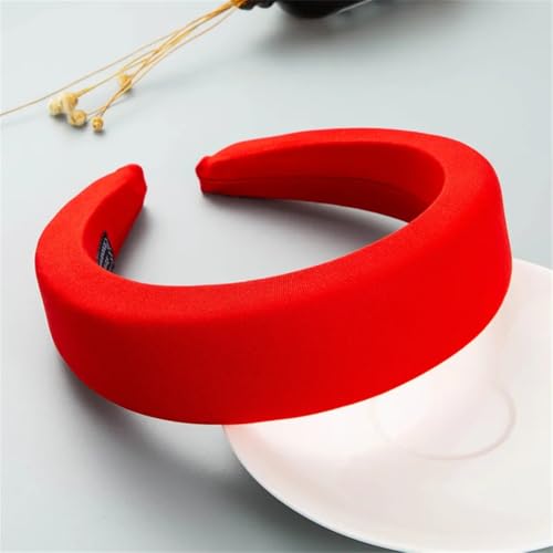 Niiyyjj FG151 Damen-Haarbänder, weich gepolstert, Strass, Brautschmuck, rot, Serie Party, Hochzeit, Haarschmuck von Niiyyjj