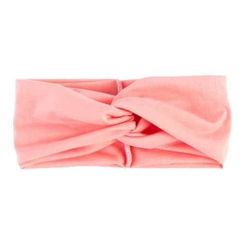 Niiyyjj Gedrehtes Haarband für Damen, Bohemian-Stil, Blumenmuster, breit, dehnbar, elastisch, Turban, Blume, Spa, Stirnbänder, Rosa von Niiyyjj