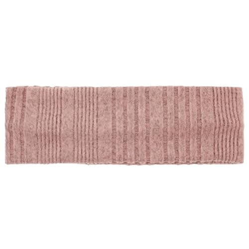 Niiyyjj Gestreifte warme Stirnbänder für Damen, einfarbig, lässig, elastisch, Turban, modische Stirnbänder, Rosa von Niiyyjj