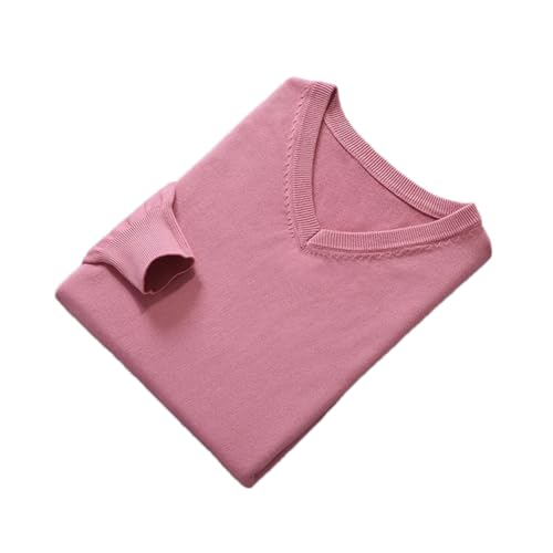 Niiyyjj Herren Kaschmir V-Ausschnitt Pullover Herbst Winter Weich Warm Jersey Pullover Baselayer Wolle Pullover, Nude, XXXL von Niiyyjj