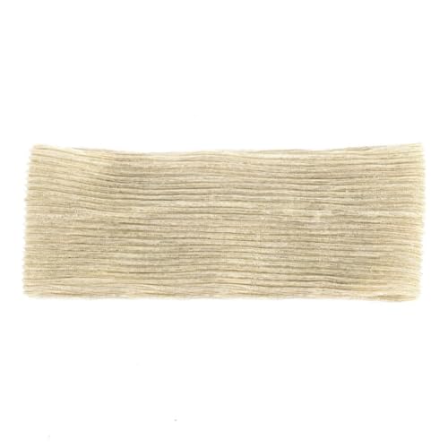 Niiyyjj Magisches elastisches Haarband für Damen, Sommer, plissiert, für Mädchen, Stretch, flach, Turban, Beige / Gold von Niiyyjj