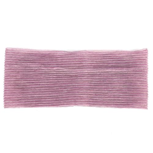 Niiyyjj Magisches elastisches Haarband für Damen, Sommer, plissiert, für Mädchen, Stretch, flach, Turban, Rosa von Niiyyjj