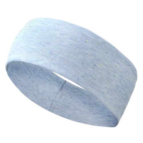 Niiyyjj Weiche elastische Haarbänder für Damen, Yoga-Stirnband, modisch, Turban, Make-up, Haarreifen, bunt, Blau von Niiyyjj