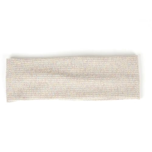 Niiyyjj Weiche mehrfarbige Stirnbänder für Damen, gestrickt, dehnbar, für Mädchen, bunt, modisch, Kopfbedeckung, Beige von Niiyyjj