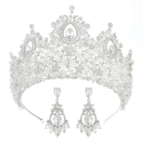Strass Braut Tiara Krone Hochzeit Festzug Kopfschmuck für Frauen Braut Haarschmuck Vintage Party 1 Haarband von Niiyyjj