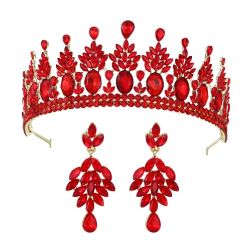 Strass Braut Tiara Krone Hochzeit Festzug Kopfschmuck für Frauen Braut Haarschmuck Vintage Party 17 Haarbänder von Niiyyjj