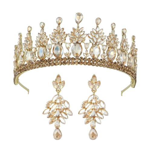 Strass Braut Tiara Krone Hochzeit Festzug Kopfschmuck für Frauen Braut Haarschmuck Vintage Party 18 Haarbänder von Niiyyjj