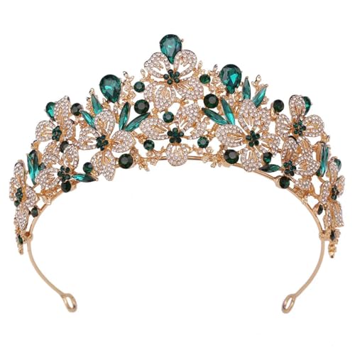 Strass Hochzeit Stirnband für Braut Boho Party Perle Haarschmuck Blume Braut Tiara Krone C10 von Niiyyjj