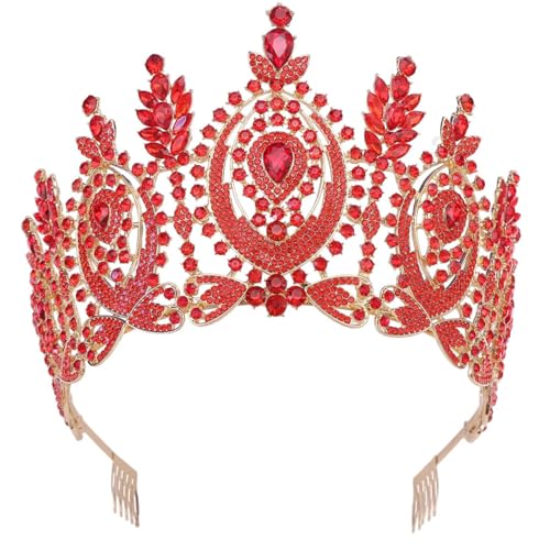 Tiara Strass Hochzeit Kopfschmuck Braut Brautjungfer Festzug Party Haarschmuck Vintage Braut Krone 10 von Niiyyjj