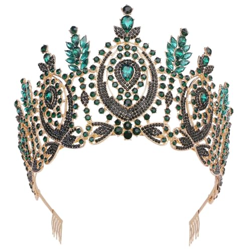 Tiara Strass Hochzeit Kopfschmuck Braut Brautjungfer Festzug Party Haarschmuck Vintage Brautkrone 11 von Niiyyjj
