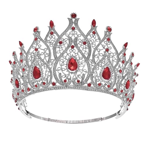Verstellbare Festzugskrone für Frauen Strass Braut Tiara Kopfschmuck Hochzeit Haarschmuck 1 von Niiyyjj