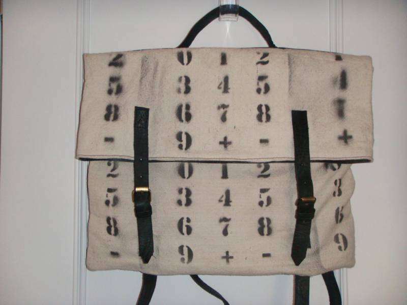 Handgefertigte Leder Und Canvas Rucksack Handgefertigte Leder Und Canvas Rucksack von NikaRak