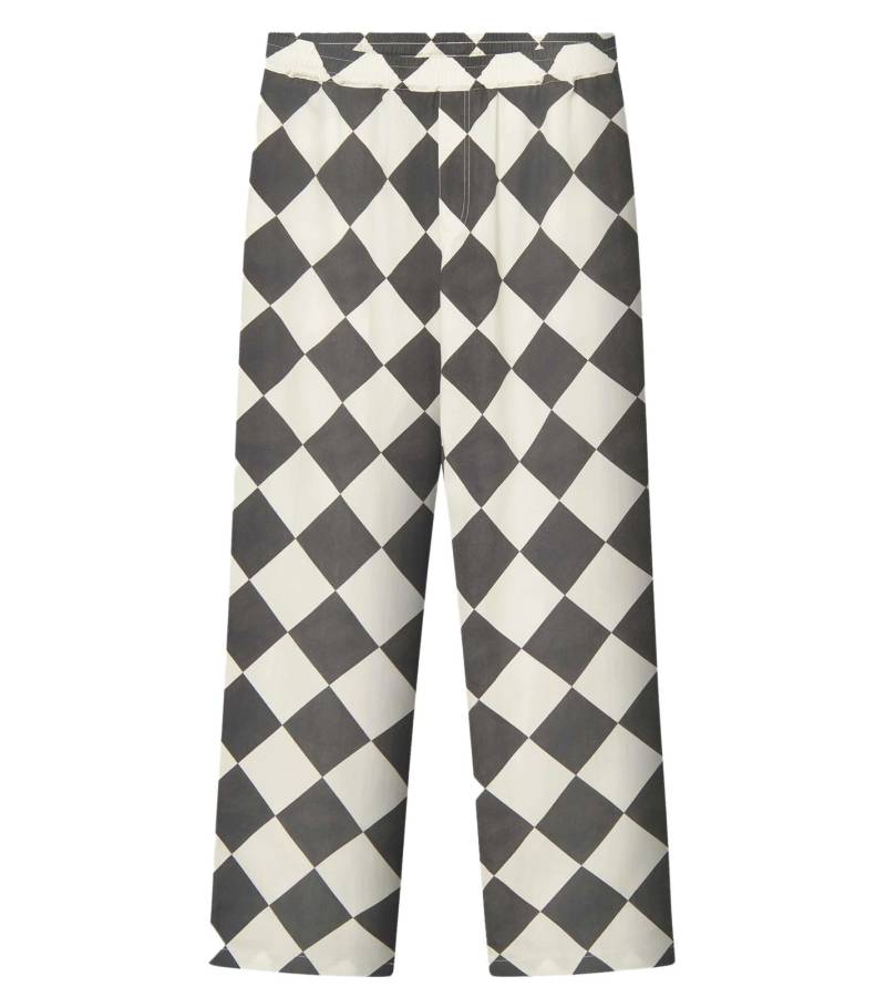 Nikben Herren Hose mit mehrfarbigem grafischem Muster Chill-Hose 6126 Schwarz/Weiß von Nikben