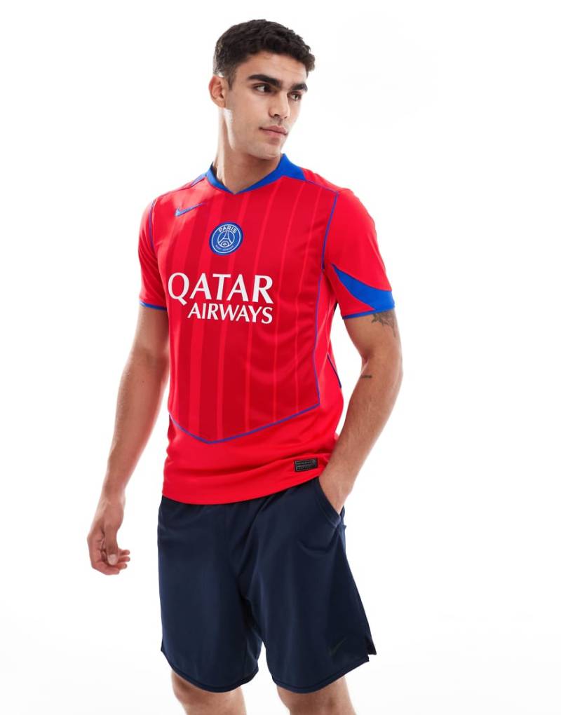 Nike Football - Paris Saint Germain 2025/26 Dri-FIT - Drittes Trikot in Rot von Nike Football