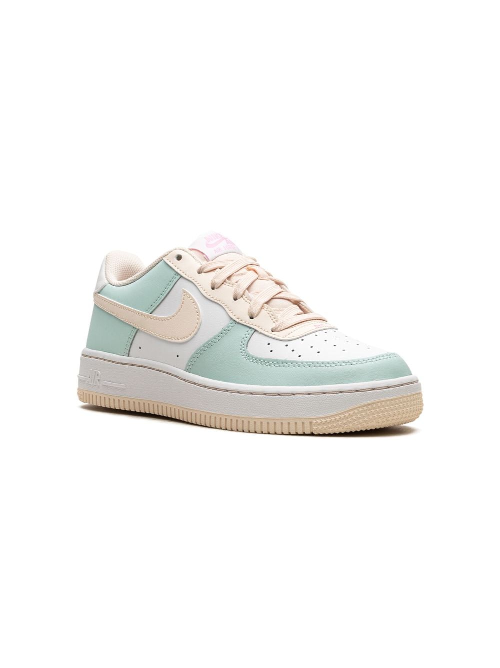 Nike Kids Air Force 1 Low Emerald Rise/Guava Ice/White/Pink Spell Sneakers - Grün von Nike Kids