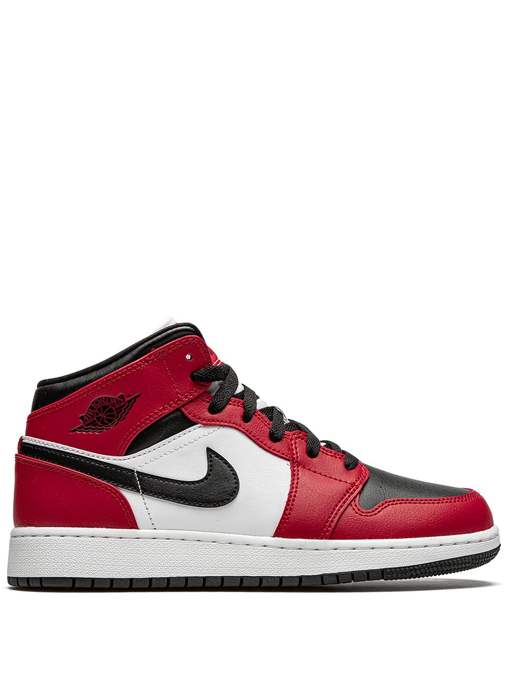 Jordan Kids 'Air Jordan 1 Mid GS' Sneakers - Rot von Jordan Kids