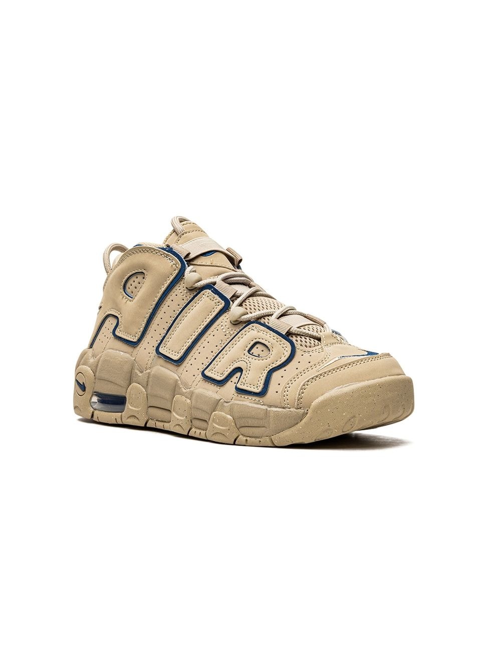 Nike Kids Air More Uptempo Limestone Valerian Blue Sneakers - Nude von Nike Kids