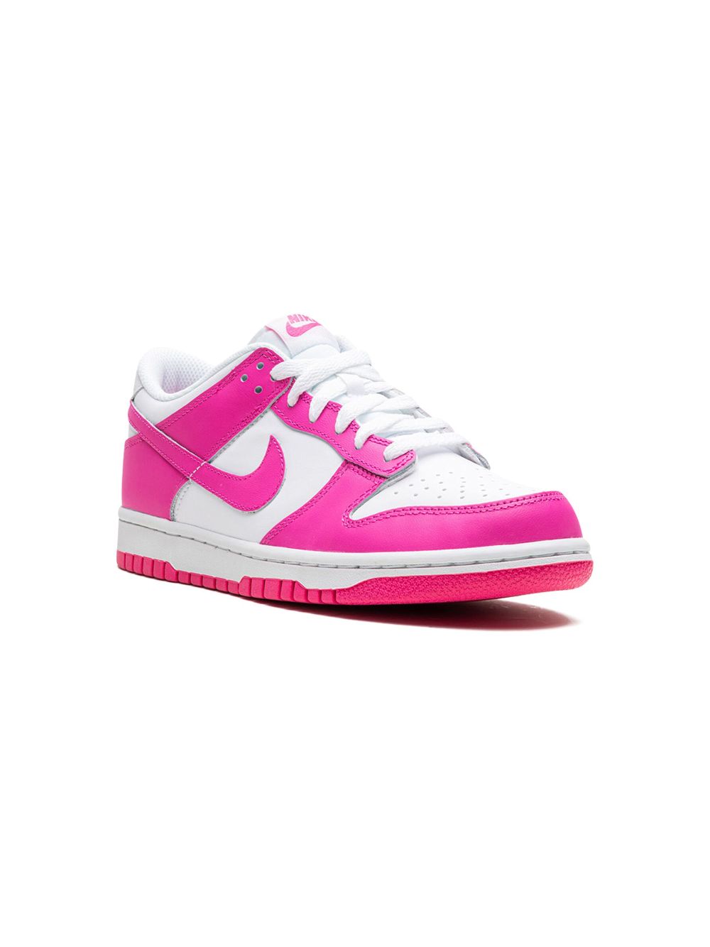 Nike Kids Dunk Low Laser Fuchsia Sneakers - Weiß von Nike Kids