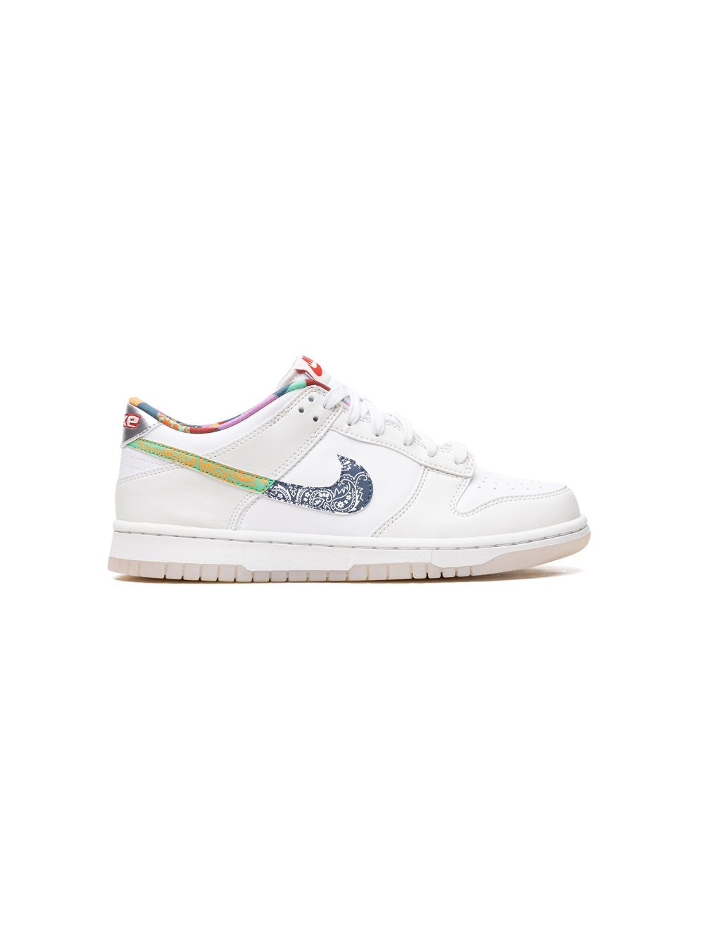 Nike Kids Dunk Low Multi Color Paisley Sneakers - Weiß von Nike Kids