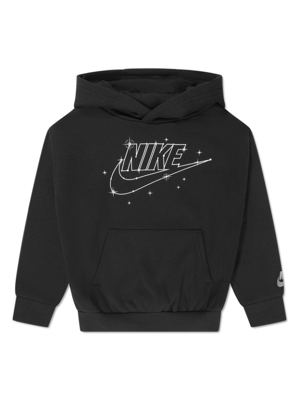 Nike Kids Jersey-Hoodie mit Logo-Print - Schwarz von Nike Kids