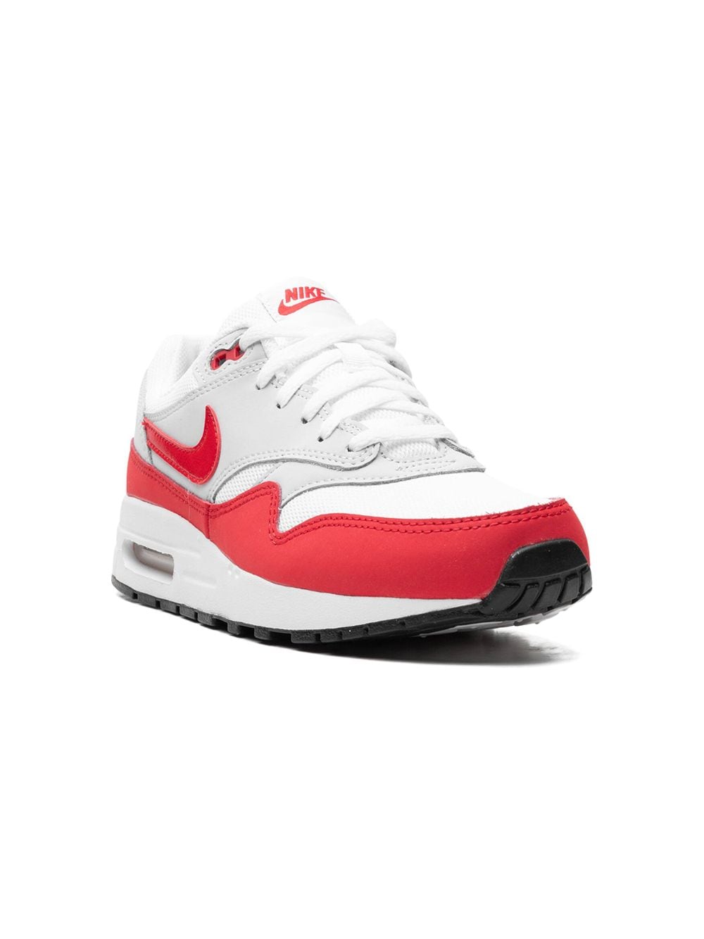 Nike Kids Nike Air Max 1 GS White/Neutral Grey/Sports Red Sneakers - Weiß von Nike Kids