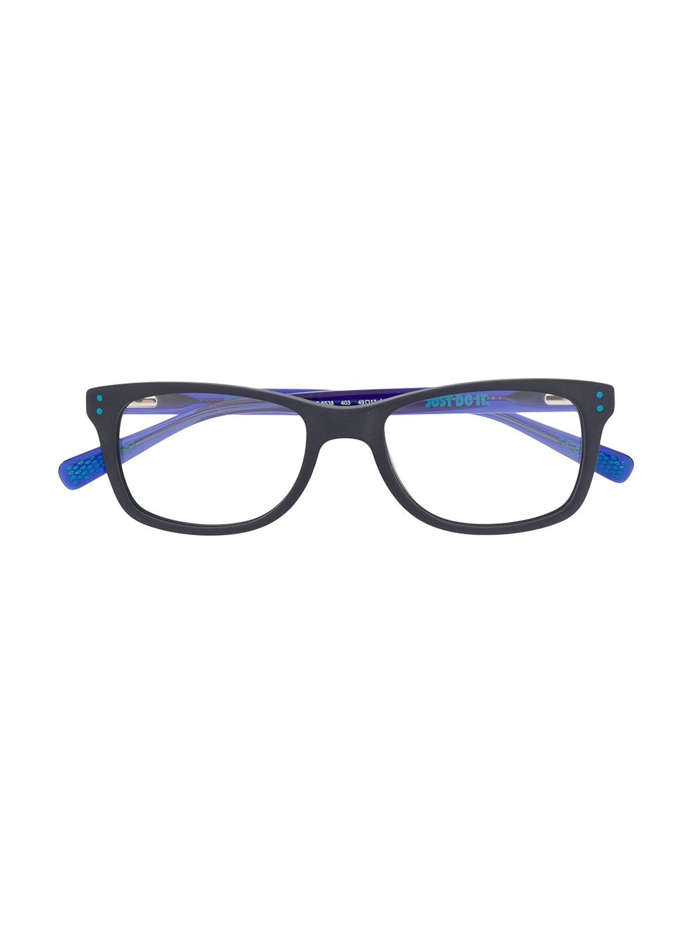 Nike Kids Brille mit eckigem Gestell - Blau von Nike Kids