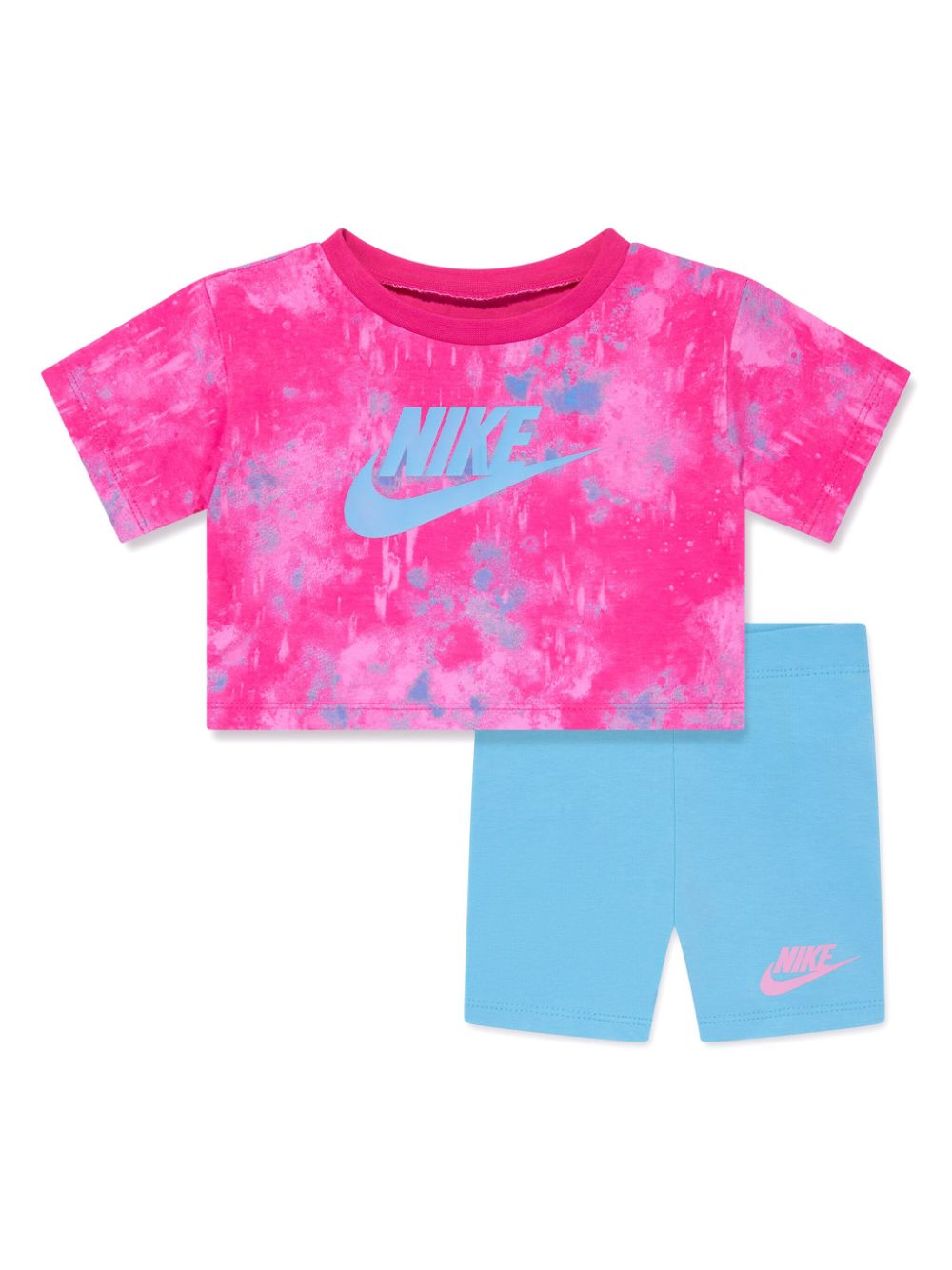 Nike Kids Jersey-Short-Set mit Batik-Print - Rosa von Nike Kids