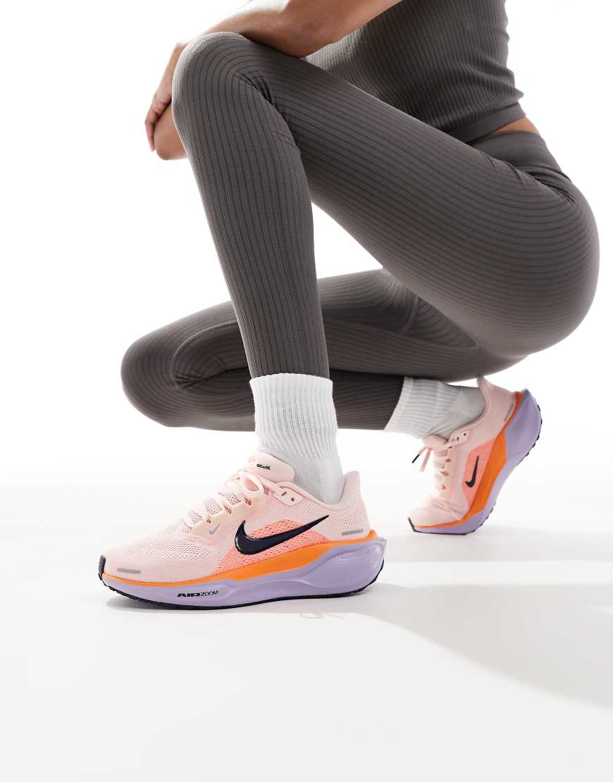 Nike Running - Air Zoom Pegasus 41 - Sneaker in Rosa und Orange-Grau Nike Running - Air Zoom Pegasus 41 - Sneaker in Rosa und Orange-Grau von Nike Running
