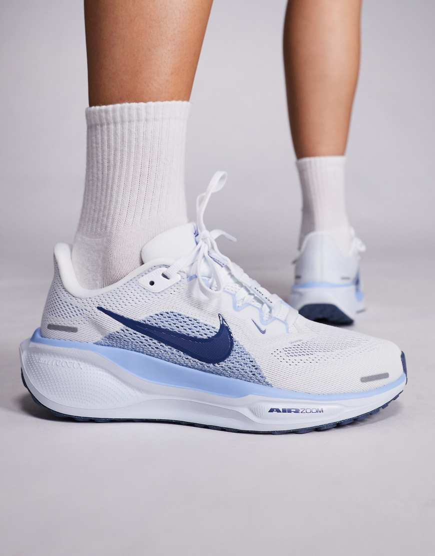 Nike Running - Air Zoom Pegasus 41 - Sneaker in Weiß und Blau von Nike Running