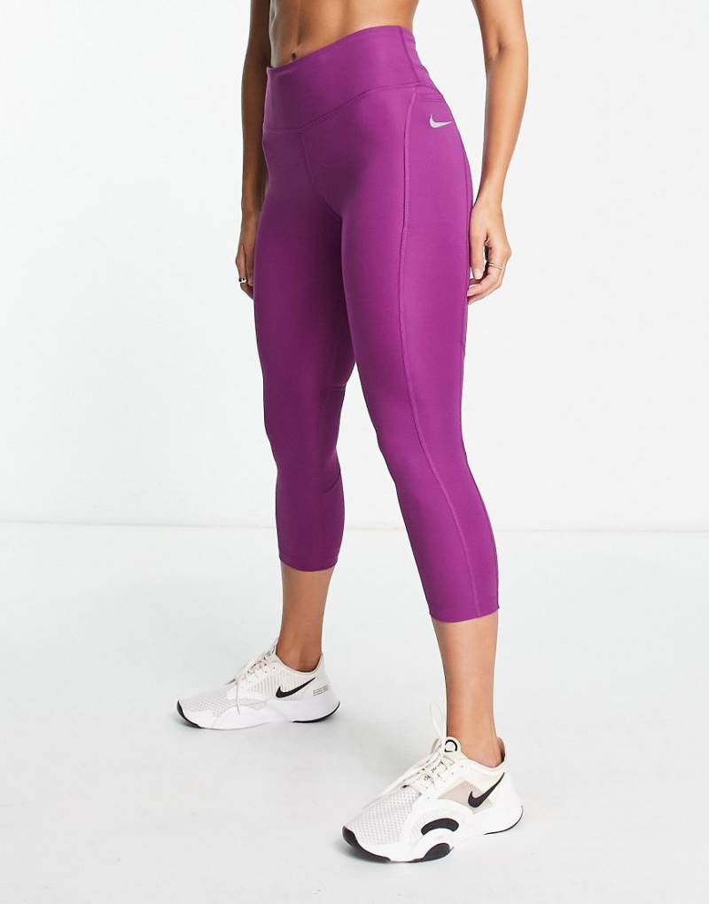 Nike Running - Fast Dri-FIT - Kurz geschnittene Leggings in Lila von Nike Running