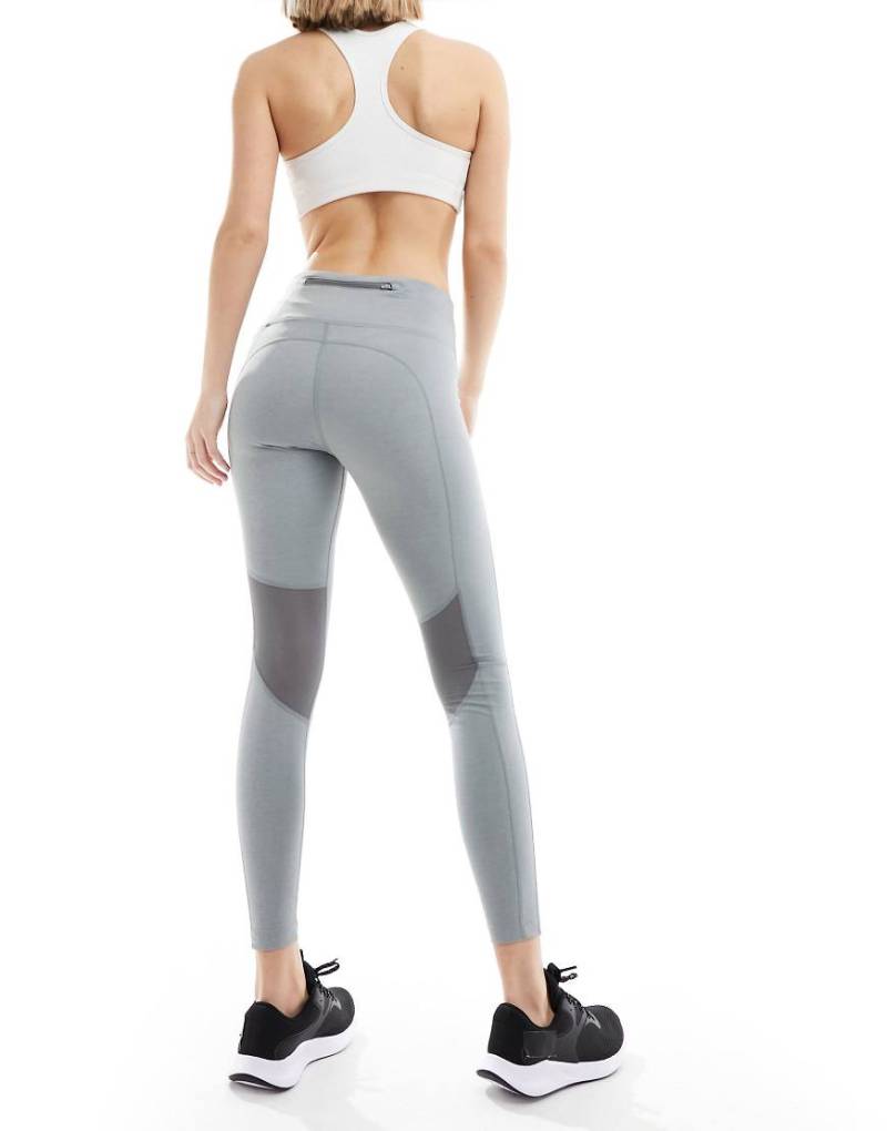 Nike Running - Fast Dri-FIT - Leggings in Hellgrau mit mittelhohem Bund-Blau von Nike Running