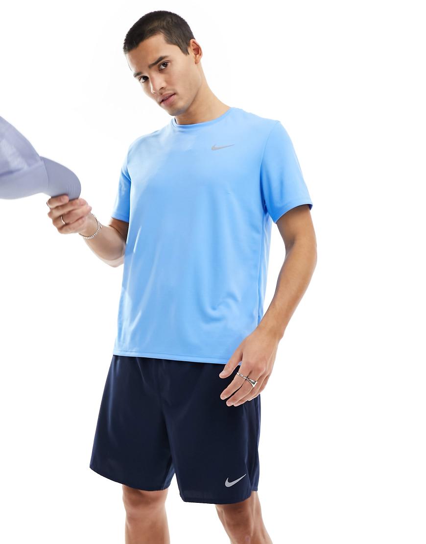 Nike Running - Miler Dri-FIT - T-Shirt in Blau von Nike Running