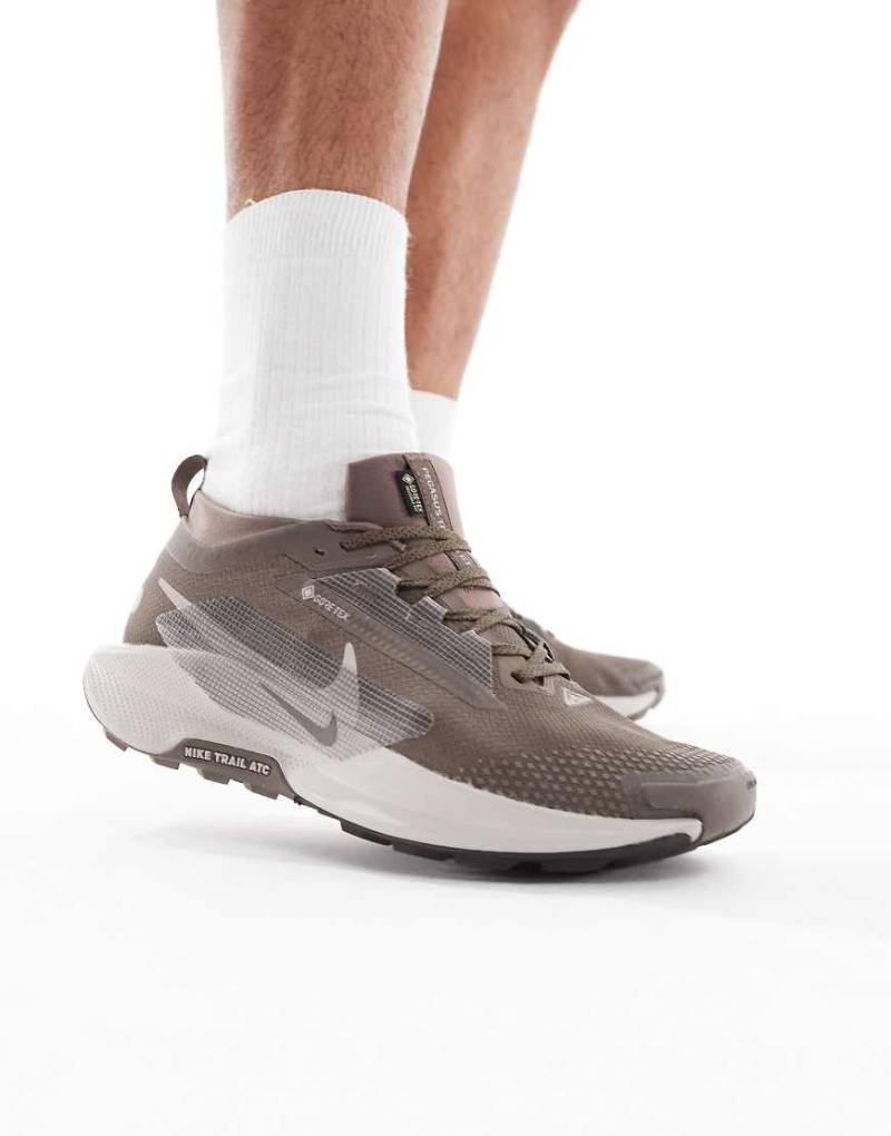 Nike Running - ReactX Pegasus Trail 5 GORE-TEX - Sneaker in Braun und Grau von Nike Running
