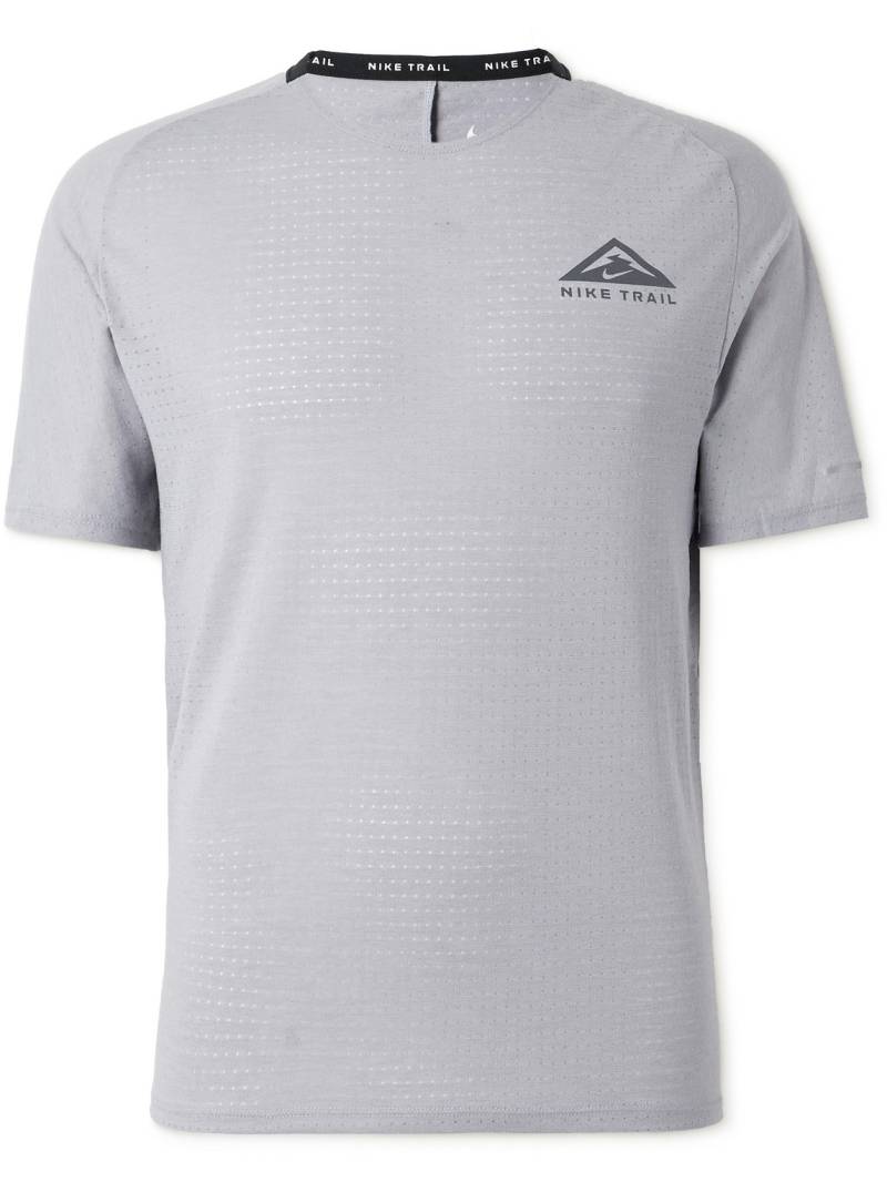 Nike Running - Trail Solar Chase Dri-FIT Mesh T-Shirt - Men - Gray - M von Nike Running