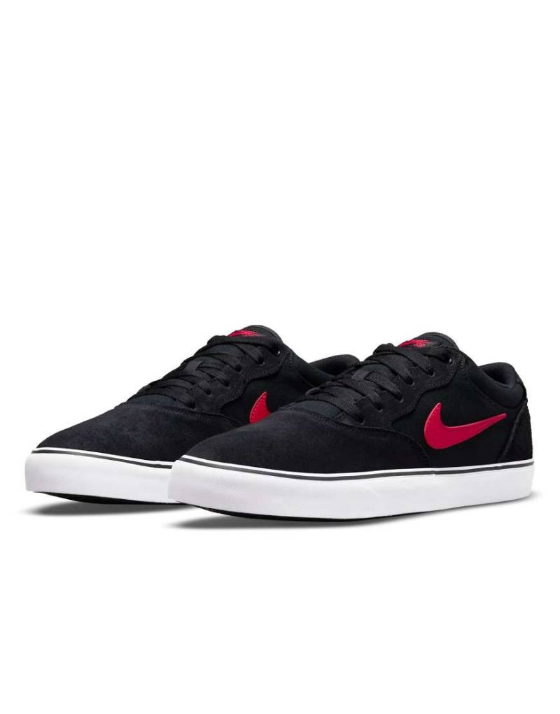 Nike SB - Chron 2 - Sneaker in Schwarz und Rot von Nike SB