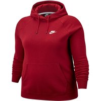 Große Größen: Nike Sportswear Kapuzensweatshirt »WOMEN ESSENTIAL HOODY FLEECE PLUS SIZE«, dunkelrot, Gr.XL-XXXL von Nike Sportswear