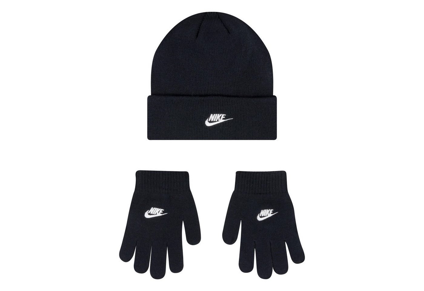 Nike Sportswear Beanie und Hanschuhe NAN FUTURA BEANIE/GLOVE SET (Set, 2-St) Größe 8-15, für Kinder von Nike Sportswear