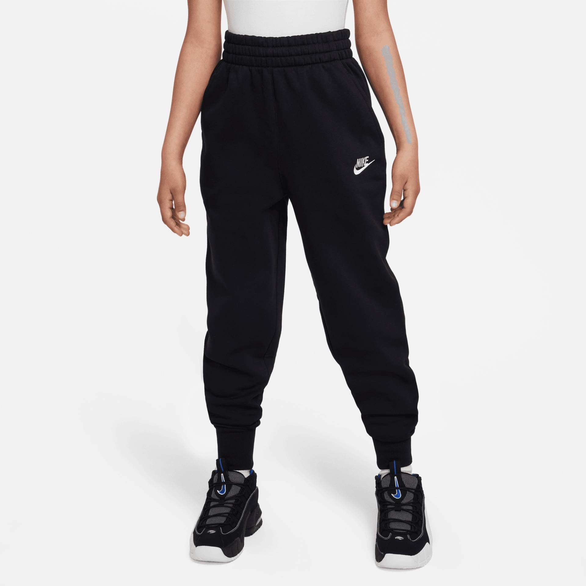 Nike Sportswear Jogginghose "CLUB FLEECE BIG KIDS (GIRLS) HIGH-WAISTED FITTED PANTS" von Nike Sportswear