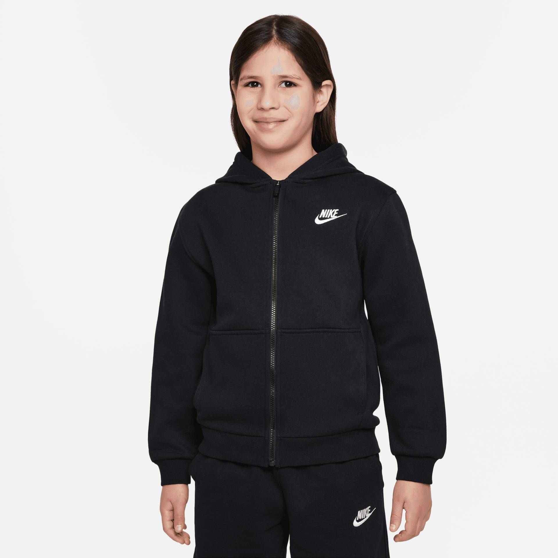 Nike Sportswear Kapuzensweatjacke "Nike Sportswear Club Fleece Big Kids Full-Zip Hoodie" von Nike Sportswear