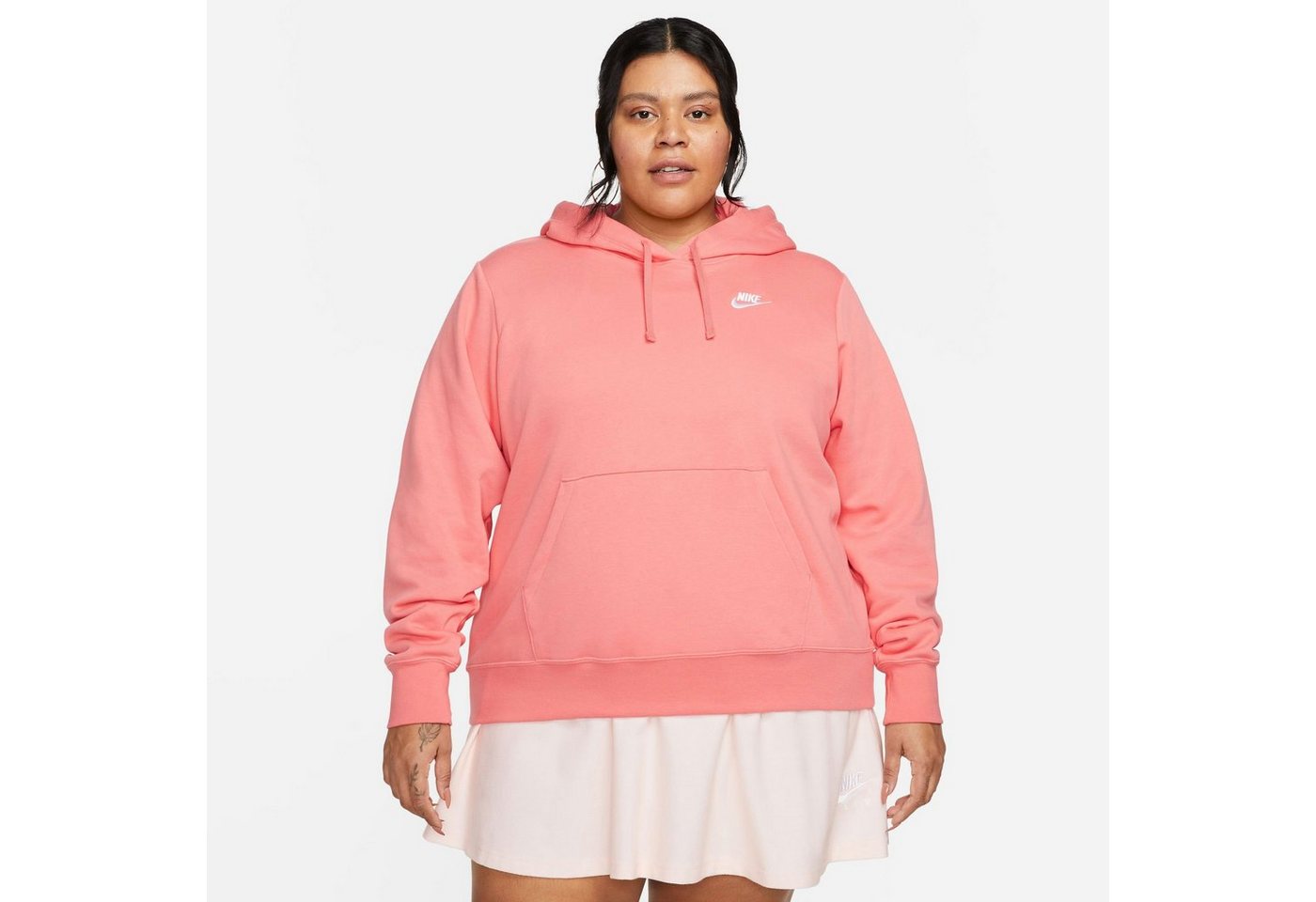 Nike Sportswear Kapuzensweatshirt CLUB FLEECE WOMEN'S PULLOVER HOODIE (PLUS SIZE) von Nike Sportswear