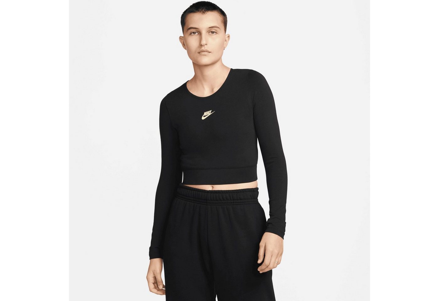 Nike Sportswear Langarmshirt W NSW LS CROP TOP DNC von Nike Sportswear