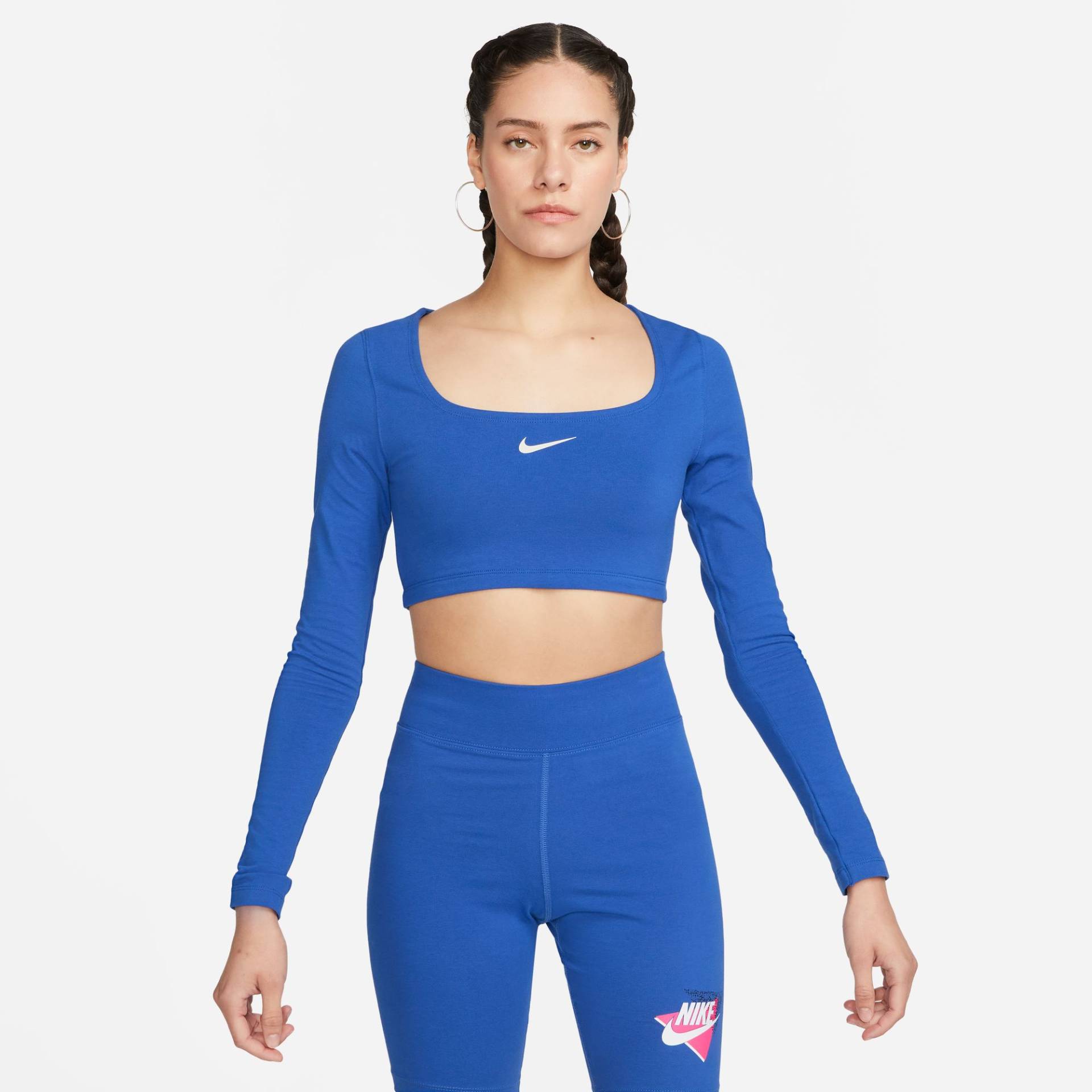 Nike Sportswear Langarmshirt "W NSW LS CROP TOP SW" von Nike Sportswear