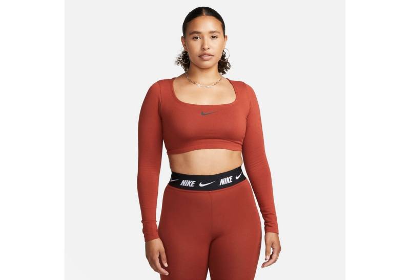 Nike Sportswear Langarmshirt W NSW LS CROP TOP SW von Nike Sportswear
