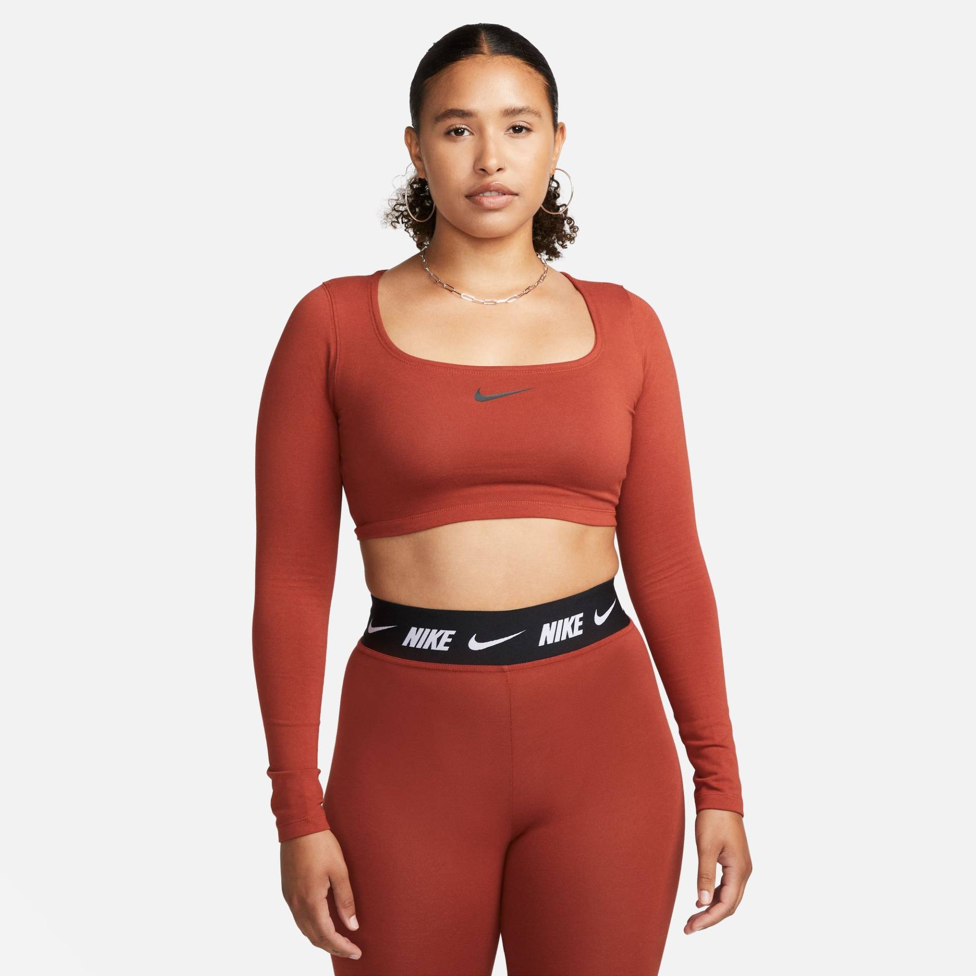 Nike Sportswear Langarmshirt "W NSW LS CROP TOP SW" von Nike Sportswear