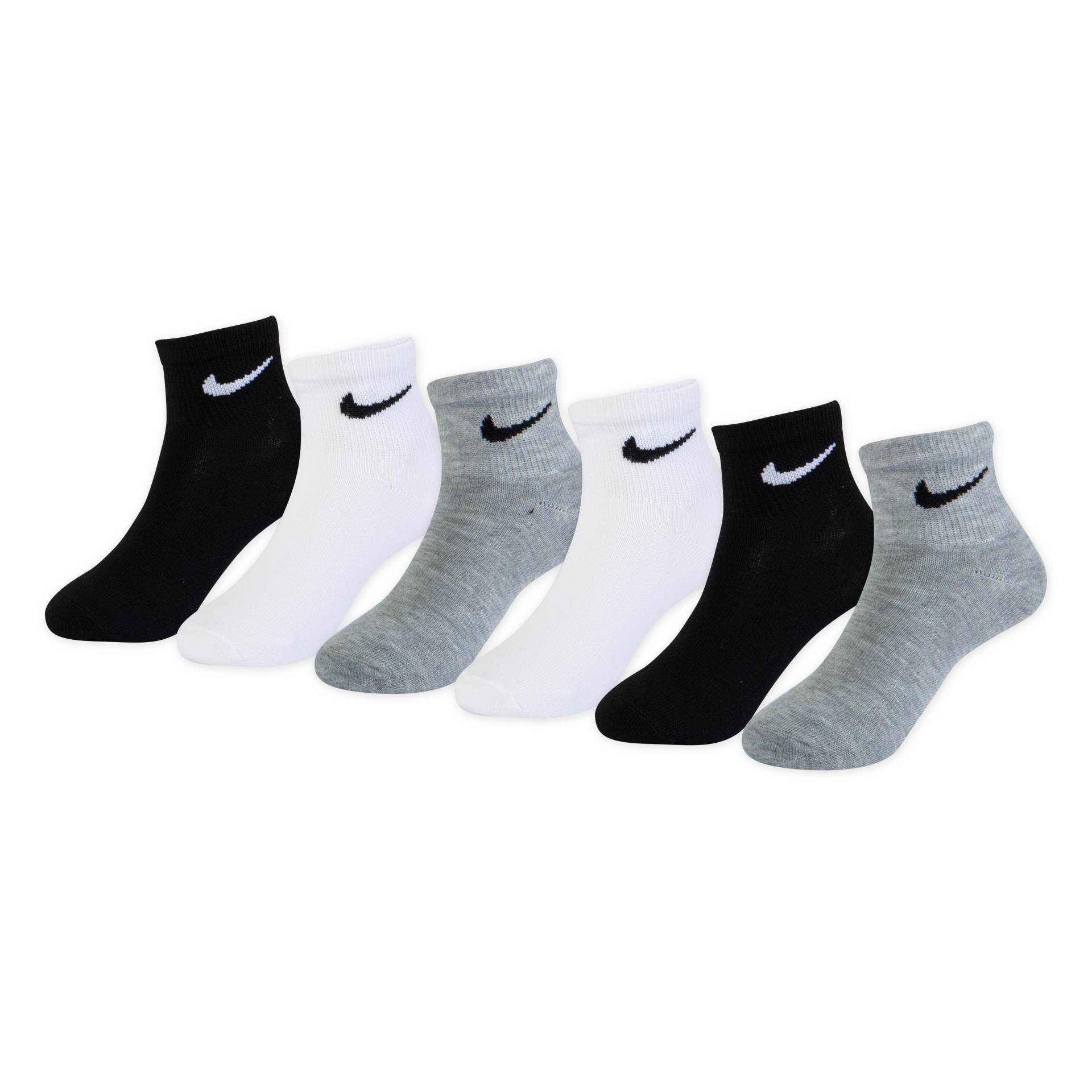 Nike Sportswear Sportsocken "NHN NIKE BASIC PACK QUARTER" Packung, 6 Paar tlg. für Kinder, 5 bis 7 Jahre von Nike Sportswear